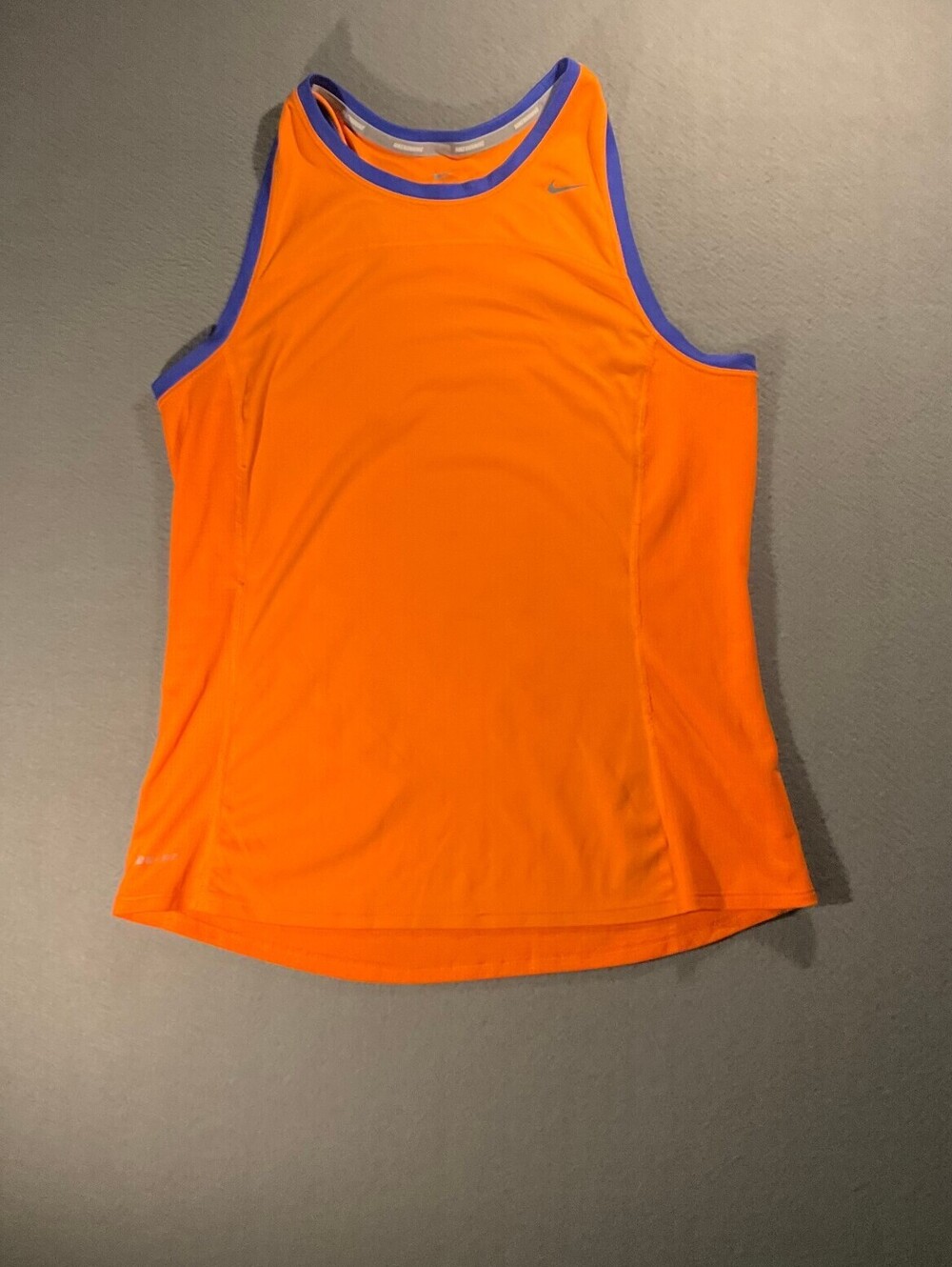 Nike Dri-FIT Orange and Blue Running Tank Top Size S
